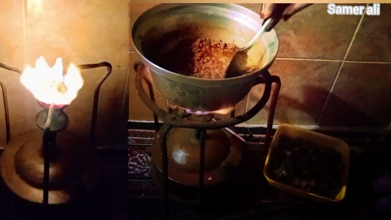 احلى حلة بامية على بابور الجاز وسندوتش التصبيرة من ايد ماما (الضوضاء البيضاء)