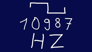 10987 hz square
