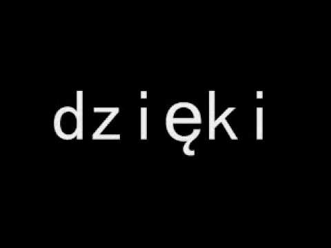 How do you spell thank you in polish