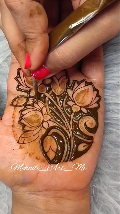 front hand lotus mehndi #youtubeshorts #shortsvideo #ytshort #shorts #short #mehndi