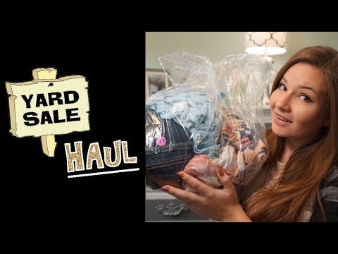 Yard Sale Haul | September 2017 - YouTube