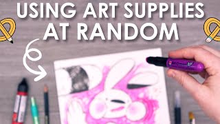 This is a bad idea... USING SUPPLIES AT RANDOM  Art Snacks Unboxing