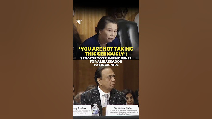 ‘You are not taking this seriously’: Senator grills Trump nominee for US Ambassador to Singapore