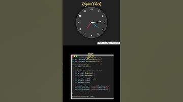 Create A Digital Clock Using HTMl CSS And JavaScript in JUst 20 seconds…!! #coding #webdesign