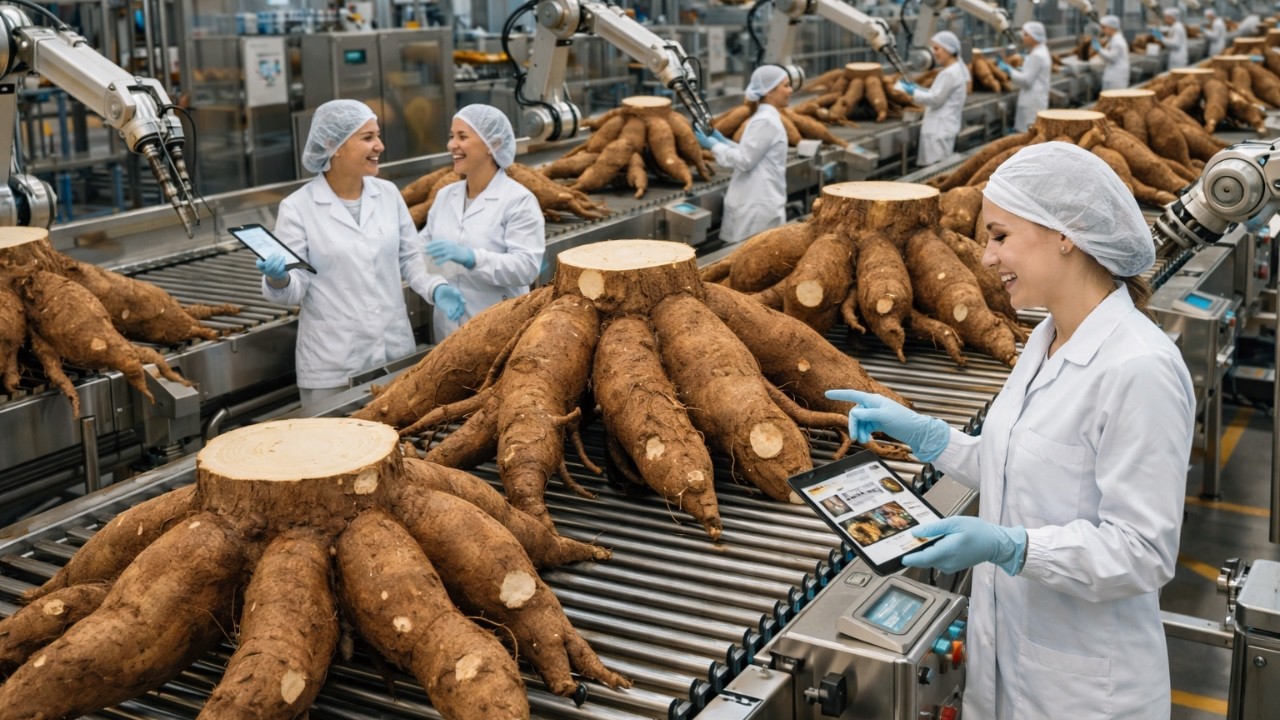 Inside America’s Mega Cassava Plant | 300x Giant Roots