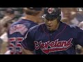 Manny Ramirez goes deep against the Angels. CLE VS LAA (8-11-1999)