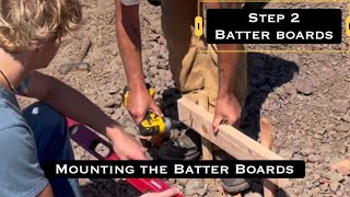 Building Pole Barn - Basic Start Guide / STEP 2 Batter Boards