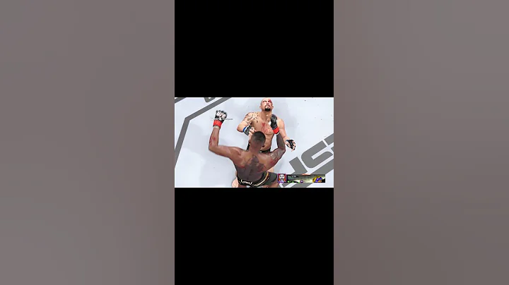 Clinch Knockout by Israel Adesanya!EA Sports UFC ® 4 #shorts