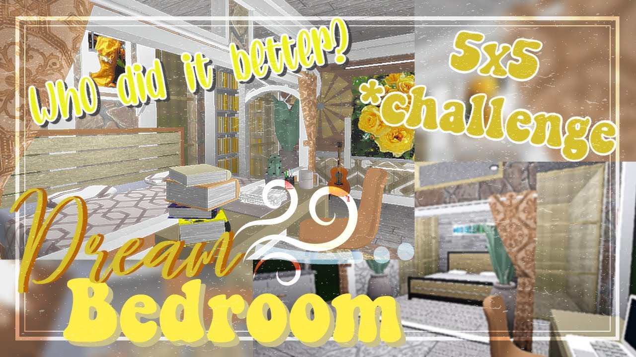 Bloxburg: 5x5 Dream Bedroom build-off: FAN VS YOUTUBER! - YouTube