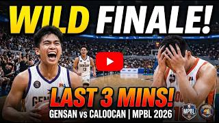WILD FINALE! GENSAN VS CALOOCAN | FULL VIDEO LAST 3 MINUTES | MPBL 2026 SEASON screenshot 1