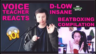 VOICE TEACHER Reaction to UNREAL BEATBOXING by DLOW | Winner's Compilation SBX KickBack Battle 2021