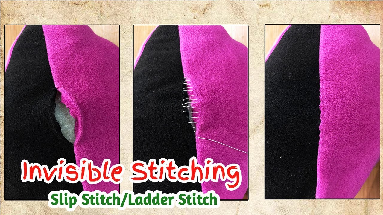 Cara Menjahit SEMBUNYI / Tak Terlihat dengan JAHIT TANGAN // MENJAHIT BONEKA // MENJAHIT BANTAL