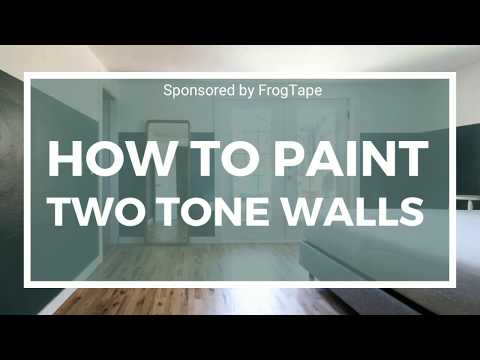 Frog Tape Wall Design - How To Get Crisp Paint Lines With Two Tone Walls