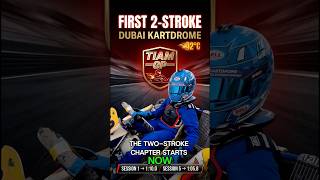 8-Year-Old's First 2-Stroke — Dubai Kartdrome Progression 🏎️ #shorts