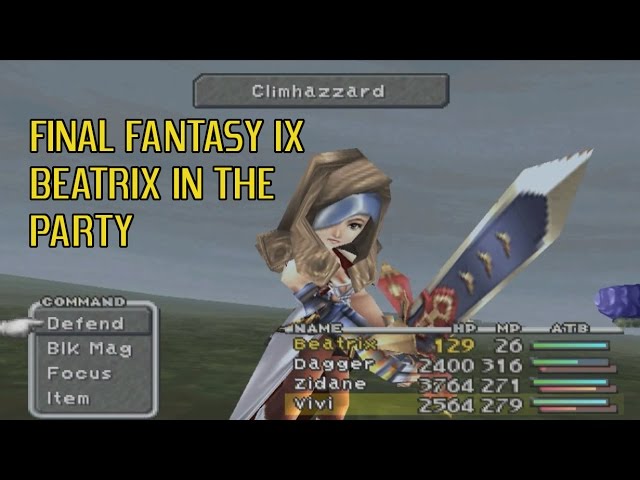 Final Fantasy Ix Beatrix In The Party Demonstration Disc 4 Youtube