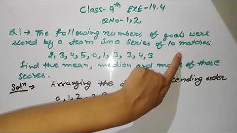 QUESTION NO 1,2 EXERCISE 14.4, CLASS 9 MATH C.B.S.E