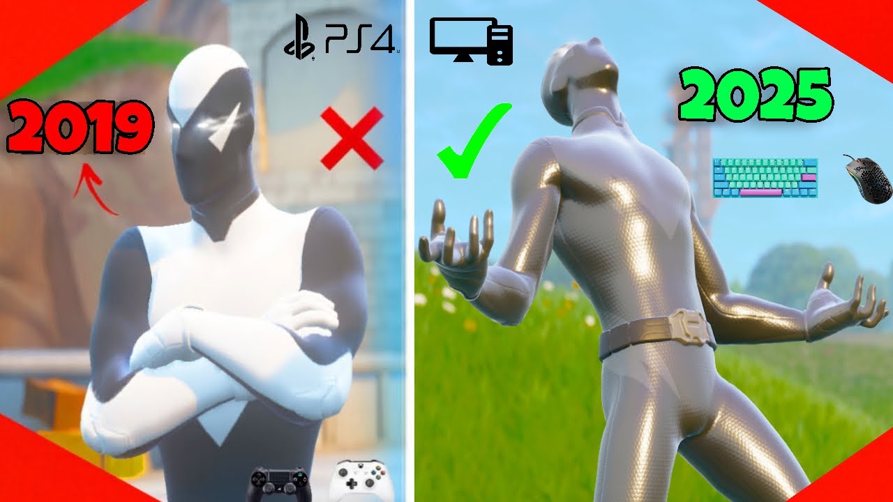 ESSE FOI O MEU PROGRESSO COM MOUSE E TECLADO NO FORTNITE : EVOLUÇÃO DE ...