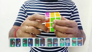 rubik&#39;s cube solve in malayalam stage 1