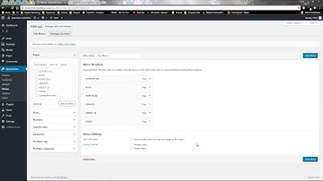 How to create a Menu in Wordpress - Udemy Course Preview