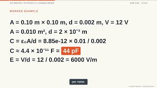 Parallel Plate Capacitors | Six Minutes: AP Physics 2: Algebra-Based, Part 11