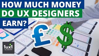 How much money do UX Designers Earn Wages, Payscale Income for User Experience design UX UI jobs