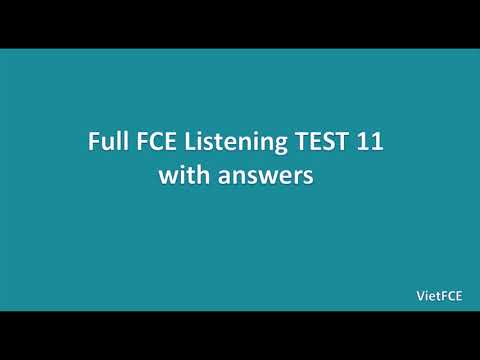 Video FCE Listening Test 11 with Answers - youtube
