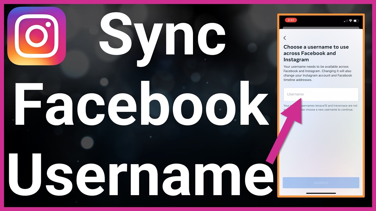 How To Sync Facebook And Instagram Username - YouTube