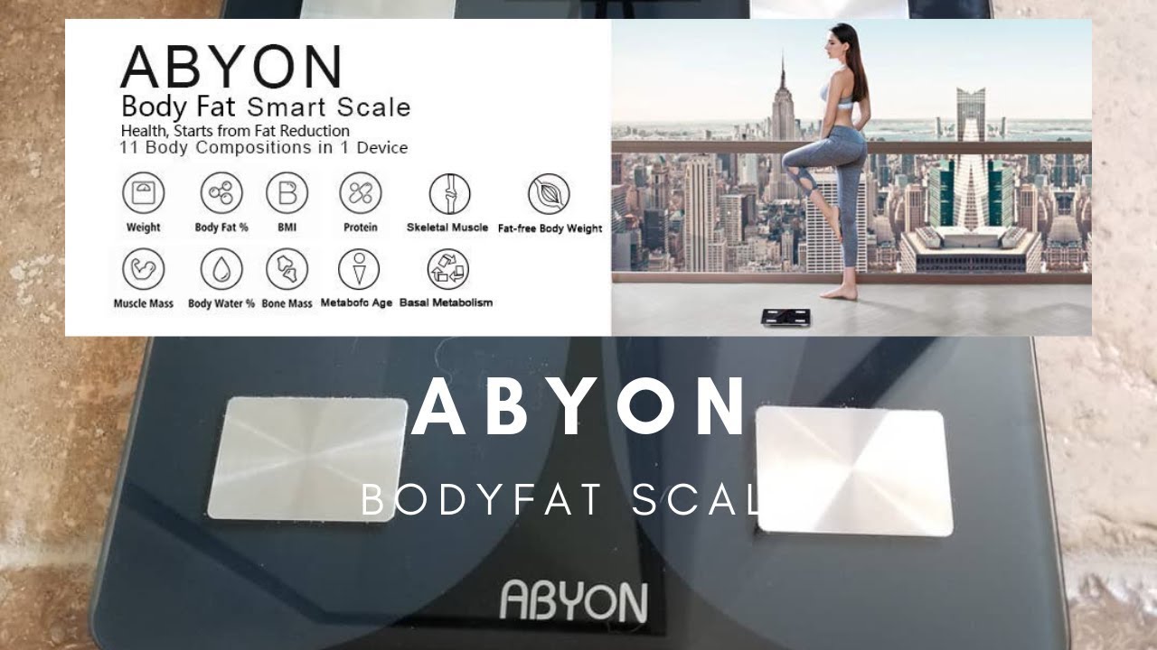 ABYON CS20N Bluetooth Smart Bathroom Scale for Body Weight. -  Australia
