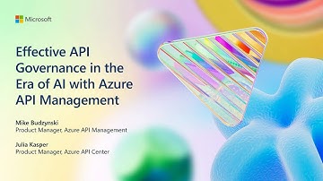Effective API governance in the era of AI with Azure API Management | BRK143