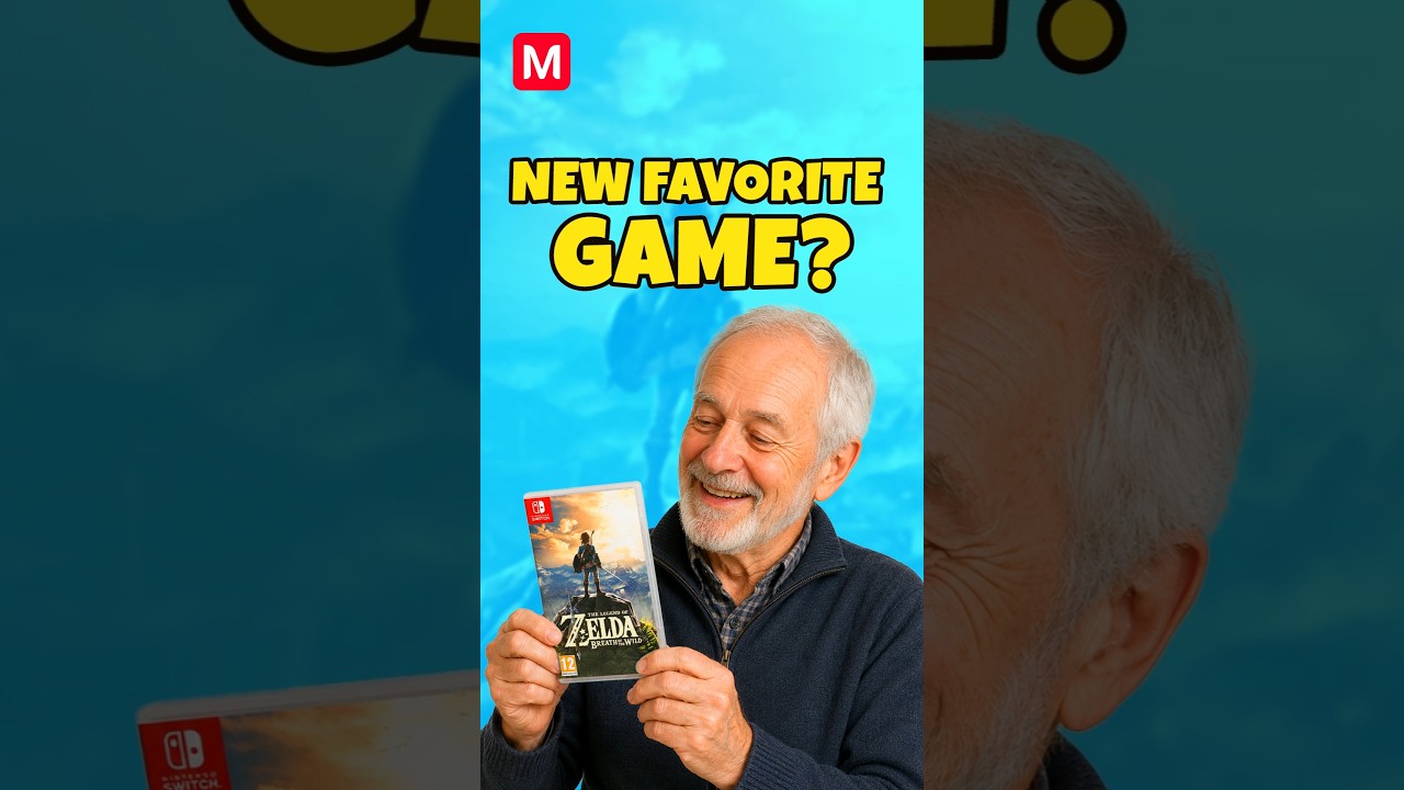 A 71-Year-Old Dad Just Found Breath Of The Wild #zelda #zeldabotw #gaming #shorts