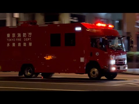 墨田区救助活動】川に人が浮いているとのこと！！小岩水難救助隊