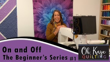 Turning Your Handi Quilter Machine On and Off