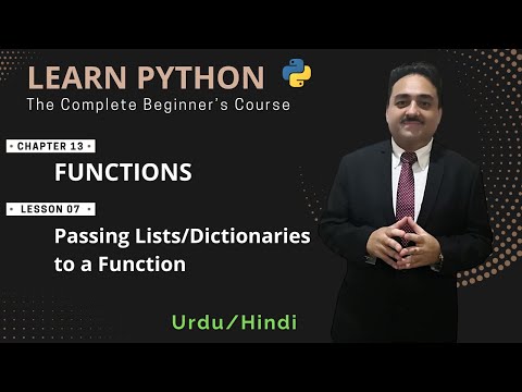 Learn Python: Functions | How to Pass a List or Dictionary to a Python Function