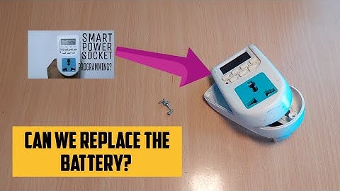 Replacing battery of digital socket timer | How to replace the battery of digital socket timer?