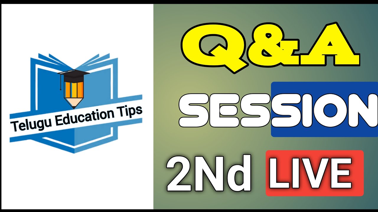 Telugu Education Tips 2nd Live