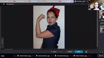 How to alter a photo using pixlr.com/x/.  Create a Digital Self Portrait