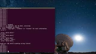 Python für Anfänger, Folge 1: Aufruf, Kommandozeile