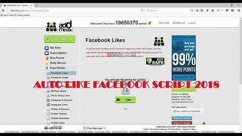 AUTO LIKE FACEBOOK SCRIPT 2019