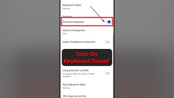 Turn On Keyboard Sound ✅|Keyboard Sound On Kaise Kare | Keyboard Sound Off Kaise Kare