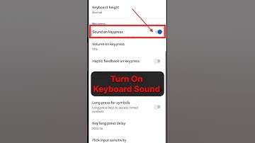 Turn On Keyboard Sound ✅|Keyboard Sound On Kaise Kare | Keyboard Sound Off Kaise Kare