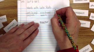 U6W2 Words with Latin Roots
