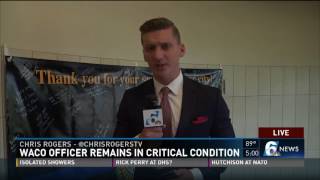 Waco officer remains in critical condition