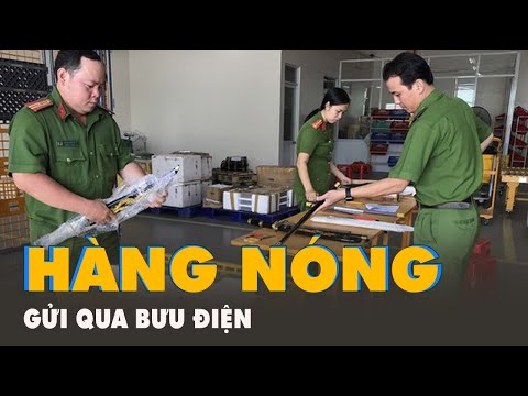 Video Thu giữ nhiều đao kiếm, công cụ hỗ trợ gửi qua đường... - youtube