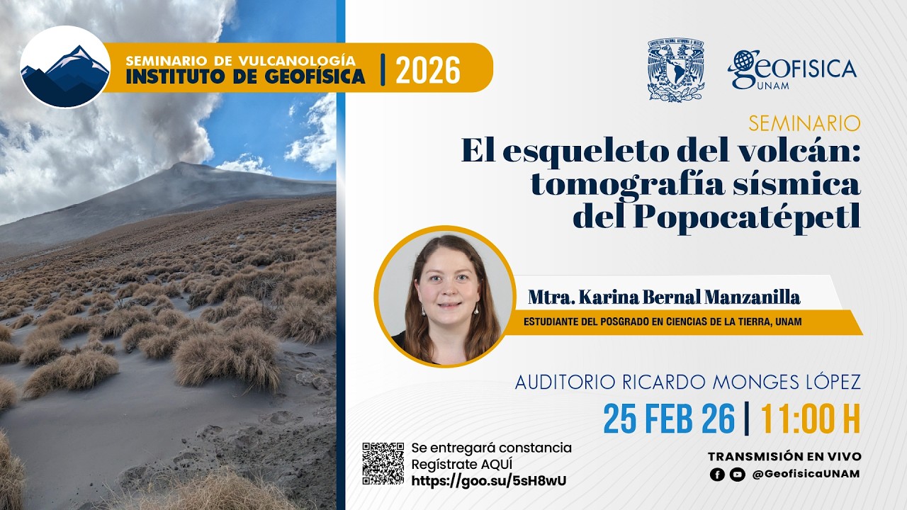 El esqueleto del volcán: tomografía sísmica del Popocatépetl