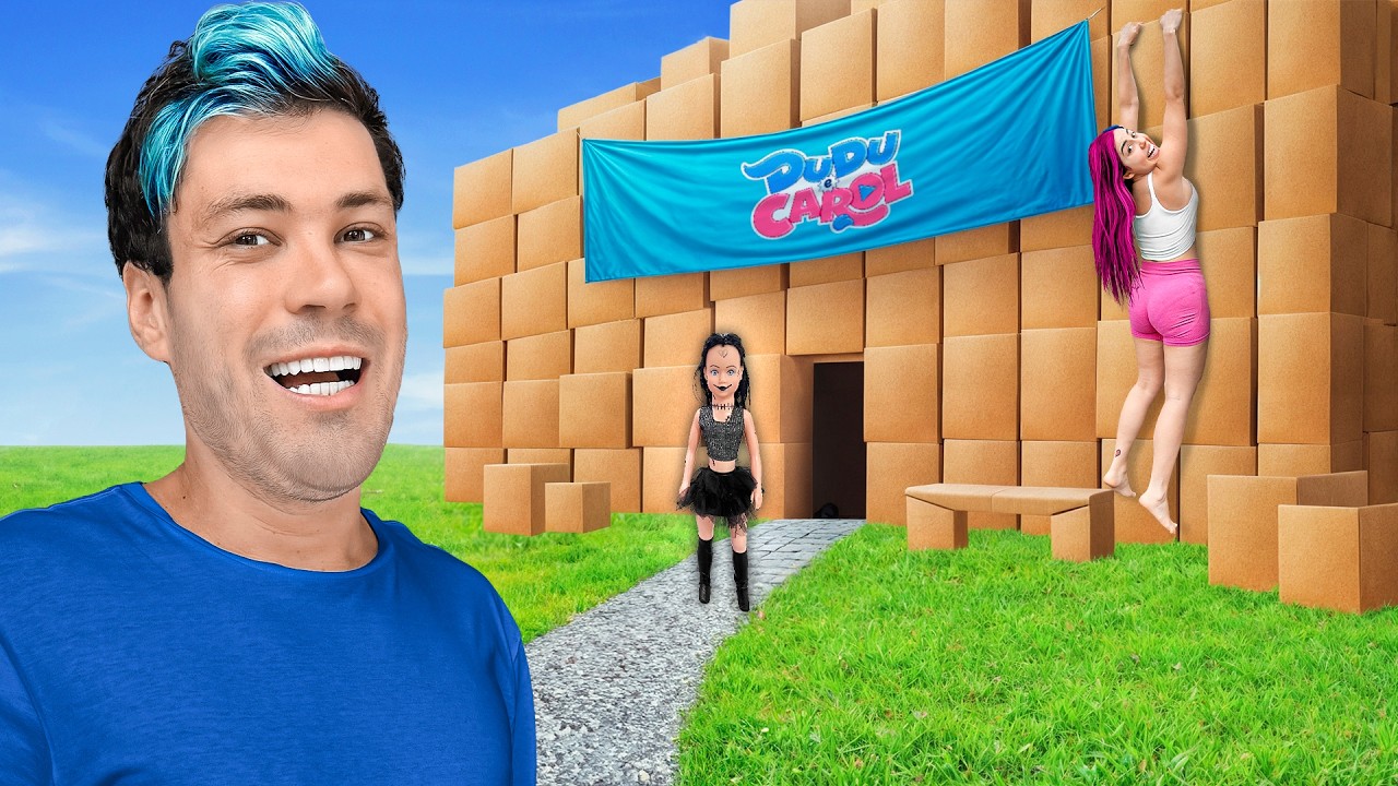SOBREVIVENDO com a MALY na CASA de PAPELÃO!