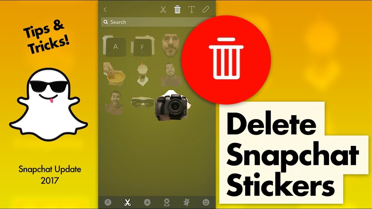 How To Delete Snapchat Stickers Youtube