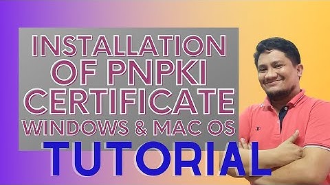 HOW TO INSTALL PNPKI DIGITAL CERTIFICATES IN WINDOWS KEYSTORE AND MAC OS