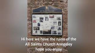 The ruins/abandoned remains of the All Saints Church