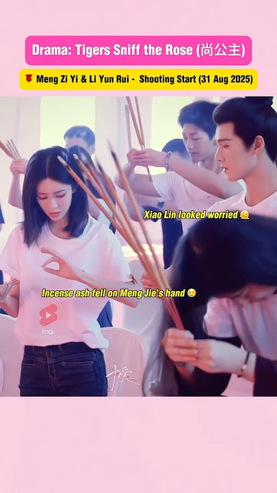 Aww they're reunited in a new drama 😭💕 #mengziyi #liyunrui #Tigers_Sniff_the_Rose