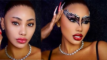 BLACK SWAN HALLOWEEN MAKEUP TUTORIAL | Melly Sanchez